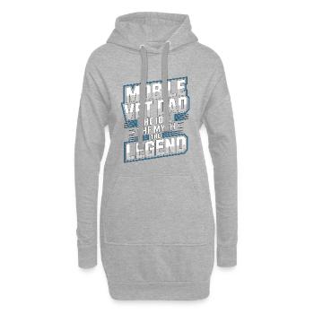 Vétérinaire mobile Papa L’idole La Clinique vétérinaire The Myth - Sweat-shirt à capuche long Femme - gris chiné - Devant