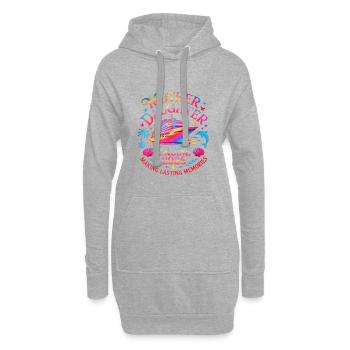 Croisière mère-fille 2026 - Sweat-shirt à capuche long Femme - gris chiné - Devant