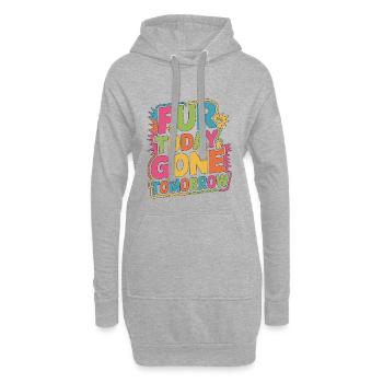 Technicien vétérinaire Fur aujourd’hui disparu demain Hôpital vétérinaire - Sweat-shirt à capuche long Femme - gris chiné - Devant