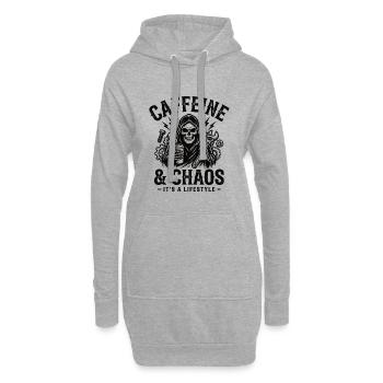 Conception humoristique mécanique pour les amateurs de mécanique - Sweat-shirt à capuche long Femme - gris chiné - Devant