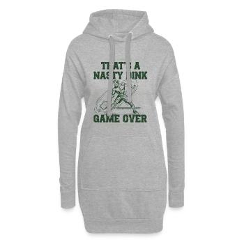 Pickleball-lustiger Spieler, das ist ein fieses Dink-Spiel - Hoodie-Kleid - Grau meliert - Vorne