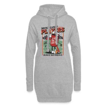 Lustiges Golfer Design für Golf Spieler - Hoodie-Kleid - Grau meliert - Vorne