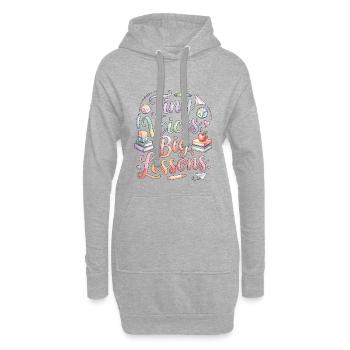 Enseignante d’école primaire, Tiny Voices, grande carrière d’enseignant - Sweat-shirt à capuche long Femme - gris chiné - Devant