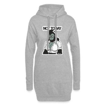 Nicht heute, Gorilla Lady - Hoodie-Kleid - Grau meliert - Vorne