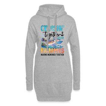 Cruisin Together Bahamas 2026 - Hoodie-Kleid - Grau meliert - Vorne