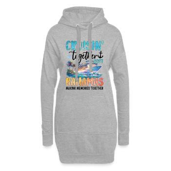 Cruisin Together Bahamas 2027 - Hoodie-Kleid - Grau meliert - Vorne