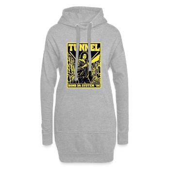 Tunnel Graffiti 86 Bomb Da System - Hoodie-Kleid - Grau meliert - Vorne
