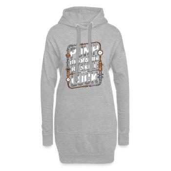 Fire Engineer Pump Operator By Fire Department - Hoodie-Kleid - Grau meliert - Vorne