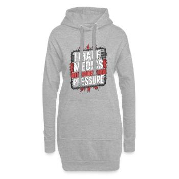 Paramédic : Je suis secouriste sous les services d’urgence - Sweat-shirt à capuche long Femme - gris chiné - Devant