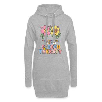 Es ist ein guter Tag für Sprachtherapeuten (SLP) - Hoodie-Kleid - Grau meliert - Vorne