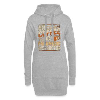 Ambulancier Pas de café Pas de soins d’urgence Amateur de café - Sweat-shirt à capuche long Femme - gris chiné - Devant