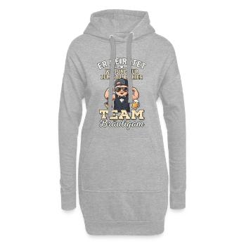 Junggesellenabschied T-Shirt Männer JGA poltern - Hoodie-Kleid - Grau meliert - Vorne