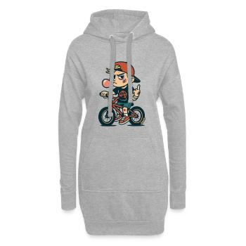 BMX Rebel Street Kid - Hoodie-Kleid - Grau meliert - Vorne