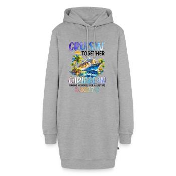 Cruisin Together Caribbean 2027 - Hoodie-Kleid - Grau meliert - Vorne