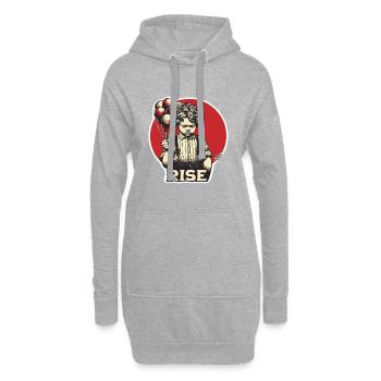 Aufstieg des Ballonjungen - Hoodie-Kleid - Grau meliert - Vorne