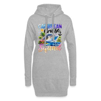 Caribbean Cruise Squad - Hoodie-Kleid - Grau meliert - Vorne