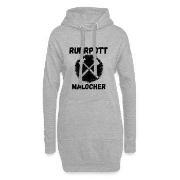 Kreuzhämmer Emblem - Hoodie-Kleid - Grau meliert - Vorne
