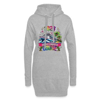 Familienreise Kreuzfahrt Mutter-Tochter Kreuzfahrt - Hoodie-Kleid - Grau meliert - Vorne