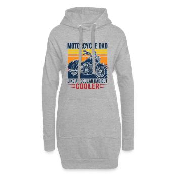 Motorcycle Dad Shirt Cooler Dad Biker Geschenk - Hoodie-Kleid - Grau meliert - Vorne
