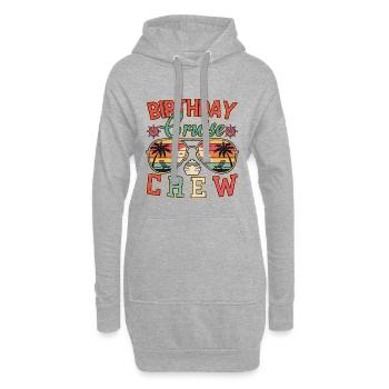 Croisière d’anniversaire Équipage de croisière en famille - Sweat-shirt à capuche long Femme - gris chiné - Devant