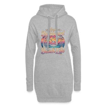 Enseignant à la retraite de Blackboard à éducateur de plage - Sweat-shirt à capuche long Femme - gris chiné - Devant
