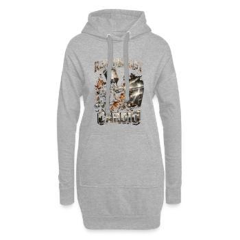 Peintre de véhicules Peintre de voitures Peintre - Sweat-shirt à capuche long Femme - gris chiné - Devant