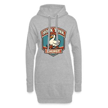 Honk Tonk Energy - Hoodie-Kleid - Grau meliert - Vorne