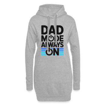 Papa mode toujours en activité Idée de cadeau drôle Père - Sweat-shirt à capuche long Femme - gris chiné - Devant