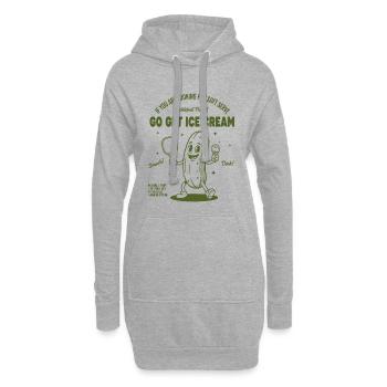 Pickleball, lustiger Spieler, liebt Pickleball, hol dich - Hoodie-Kleid - Grau meliert - Vorne