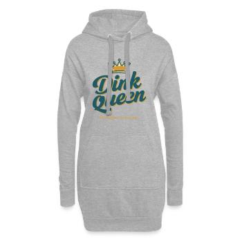 Joueur drôle de pickleball pickleball - Sweat-shirt à capuche long Femme - gris chiné - Devant