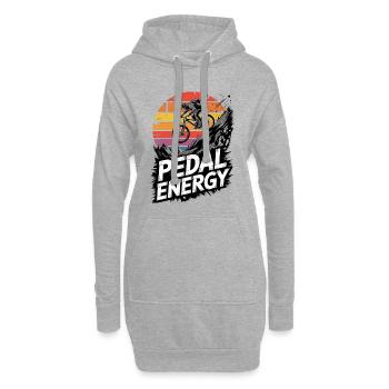 Mountainbike Downhill MTB Riding Radsport Action - Hoodie-Kleid - Grau meliert - Vorne