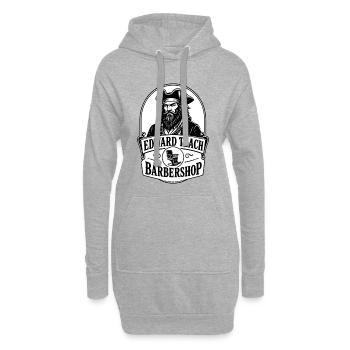 Edward Teach Barbershop Pirate Barber Vintage - Hoodie Dress - heather grey - Front