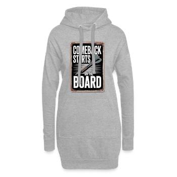 Conception de fléchettes pour joueurs de fléchettes pour les fans de fléchettes - Sweat-shirt à capuche long Femme - gris chiné - Devant