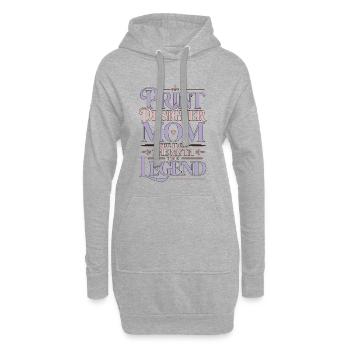 Print Designer Mom The Idol The Myth Print Expert - Hoodie-Kleid - Grau meliert - Vorne