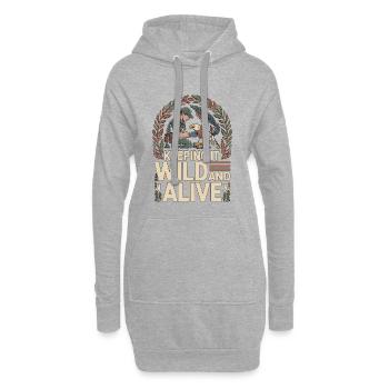 Wildlife Vet Keeping It Wild And Exotic Animal - Hoodie-Kleid - Grau meliert - Vorne