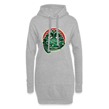 Chill Croc Groover - Hoodie-Kleid - Grau meliert - Vorne