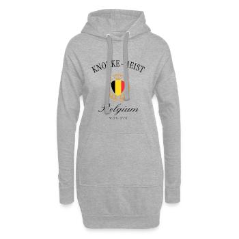 Knokke-Heist Belgien Wappen Krone – Reise Souvenir - Hoodie-Kleid - Grau meliert - Vorne