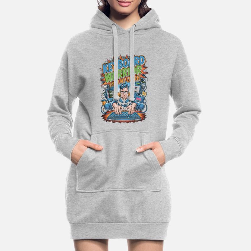 Remote Developer Keyboard Warrior Remote Coder Hoodie Dress