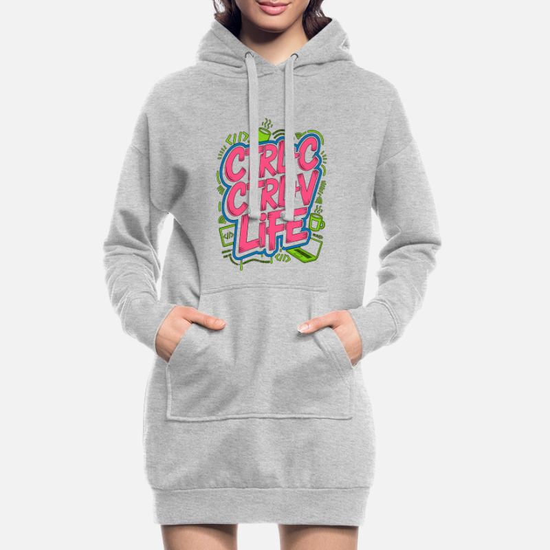 Remote Developer Ctrl+C Ctrl+V Life Web Developer Hoodie-Kleid