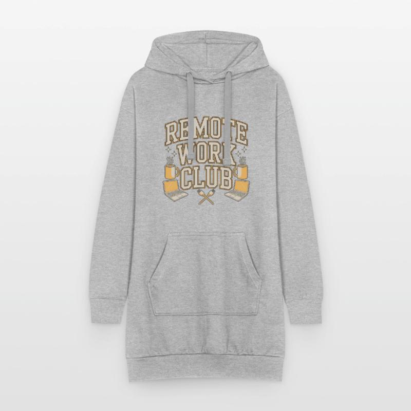 Remote Work Club Web Developer Remote Developer Hoodie-Kleid