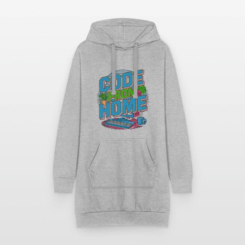 Remote Developer Code From Home Software Developer Hoodie-Kleid