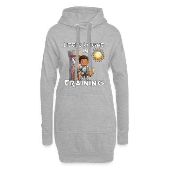 Ren Faire Medieval Little Knight In Training - Hoodie-Kleid - Grau meliert - Vorne