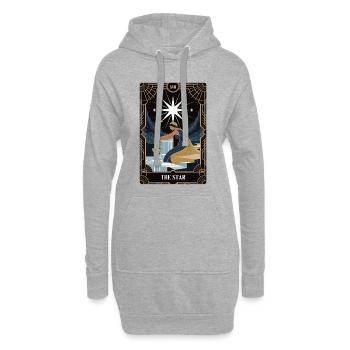 Tarot Karte T-Shirt The Star - Hoodie-Kleid - Grau meliert - Vorne