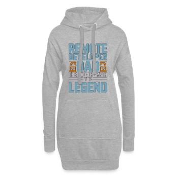 Remote Developer Dad The Idol The Web Developer - Hoodie-Kleid - Grau meliert - Vorne