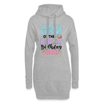 School Friend Of The K-Pop Birthday Girl - Hoodie-Kleid - Grau meliert - Vorne