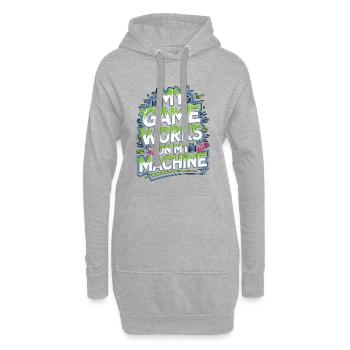 Game Developer My Game Works On Game Programmer - Hoodie Dress - heather grey - Front