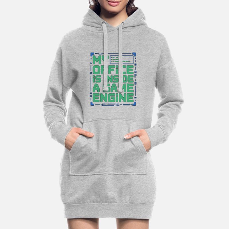 Game Developer My Office Is Inside Game Developer Hoodie-Kleid