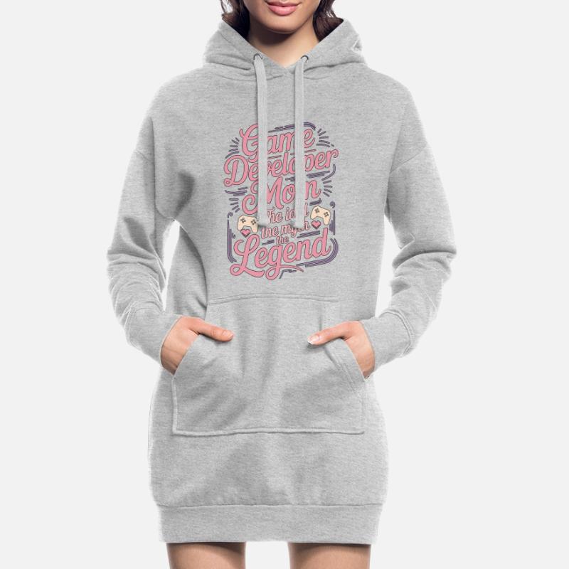 Game Developer Mom The Idol The Myth Game Coder Hoodie-Kleid
