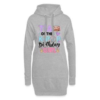 Tía of The K-Pop Birthday Girl - Hoodie-Kleid - Grau meliert - Vorne