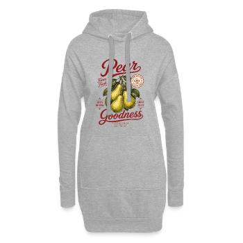 Chemise Pears Pear Goodness - Sweat-shirt à capuche long Femme - gris chiné - Devant